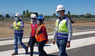 MOP invierte 570 millones de pesos en obras en el aeródromo "Carlos del Campo Rivera" de Linares