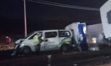 (VIDEO) Accidente carretero involucró a furgón de la Municipalidad de Linares