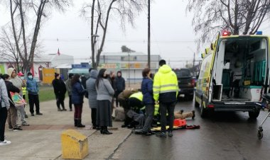 En estado grave permanece alumna del Liceo Valentín Letelier tras ser atropellada en el centro de Linares