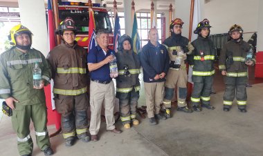 Bomberos de Linares lanzó campaña de hidratación  para sus voluntarios que participen en incendios forestales
