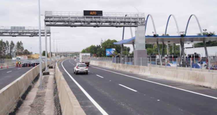 MOP inauguró sistema de pórticos de telepeaje en la plaza Quinta de la Ruta Cinco sur