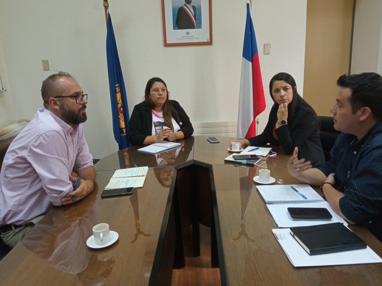 En reunión y saludo protocolar autoridades abordan temas de violencia de género en provincia de Linares