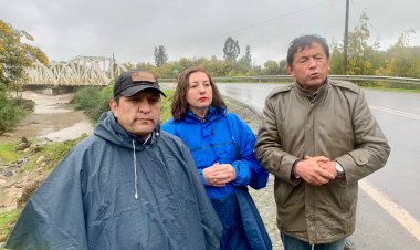 Senadora Vodanovic llamó a la evacuación de los borderíos tras comprobar en terreno el aumento de caudales en el Maule