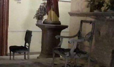 (VIDEO) Con arresto domiciliario total imputado por el delito de incendio en la Parroquia "San José" de Constitución
