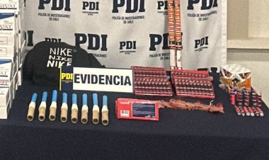 (VIDEO) Colbún: PDI detuvo a dos jóvenes por venta de fuegos artificiales