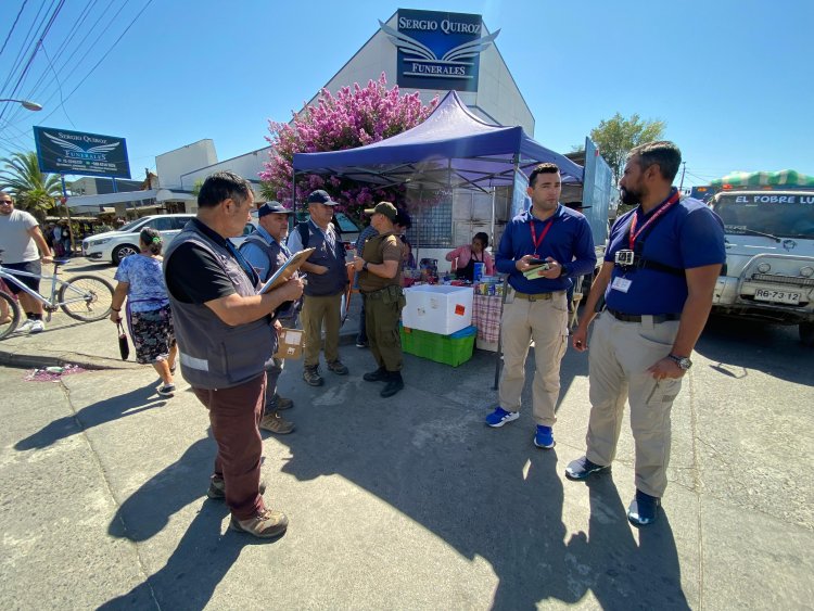 Amplio operativo de Seguridad Municipal y Carabineros permitió despejar el comercio irregular en sectores de alta concurrencia
