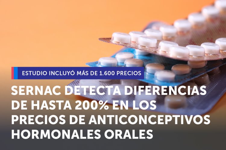 SERNAC detecta diferencias de hasta 200 por ciento en los precios de los anticonceptivos hormonales orales