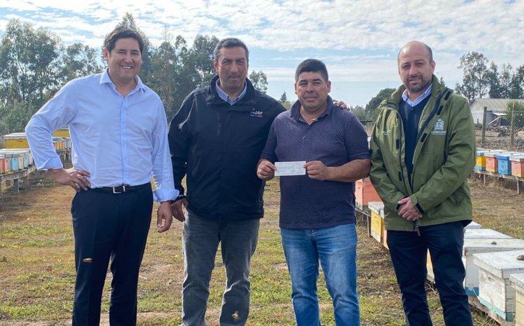 Seguro apícola permite al productor Abelardo Flores podrá volver a levantar su negocio en Longaví