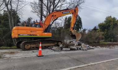 Comenzaron trabajos mayores en el marco del mejoramiento de la Ruta Linares-Colbún