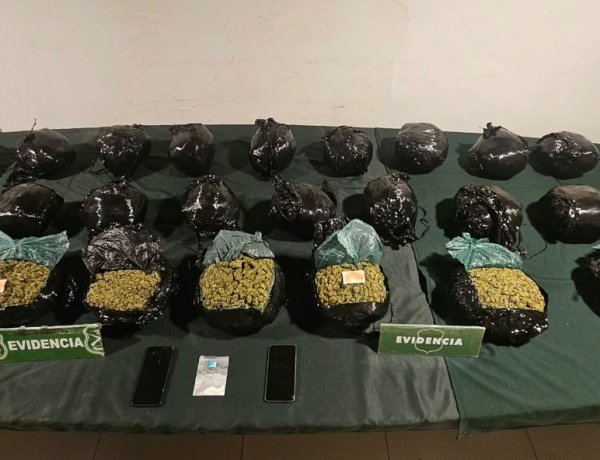 (VIDEO) En prisión preventiva conductor de furgoneta que transportaba 25 kilos de marihuana