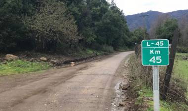 Mejoran camino de penetración al Cajón Achibueno