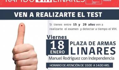 Test rápidos y gratuitos del VIH llegan a Linares