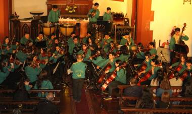 “Orquesta Juvenil” se presenta en el cuartel de bomberos