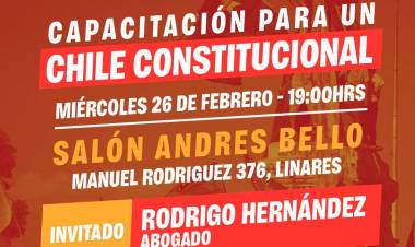 Hoy se realiza capacitación sobre el proceso constituyente