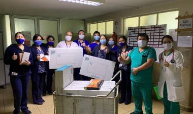 Microempresario donó televisores y tablet para el bienestar psicológico de pacientes aislados por Covid-19 en hospital de Linares