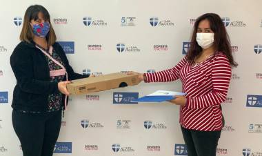 CFT San Agustín entregó equipamiento informático y planes de conectividad a estudiantes 