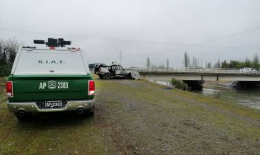 Joven muere tras caída de automóvil a canal  de devolución “Inela” en la comuna de Yerbas Buenas