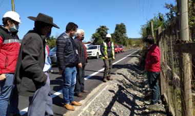  MOP avanza en etapa final de la pavimentación del camino a "Los Rabones" en Colbún