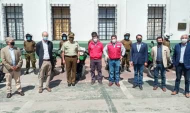 Gobierno Regional entrega 39 motos todo terreno a personal de Carabineros de Linares y Cauquenes