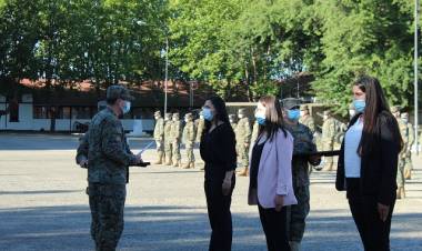 Escuela de Artillería licenció a soldados conscriptos