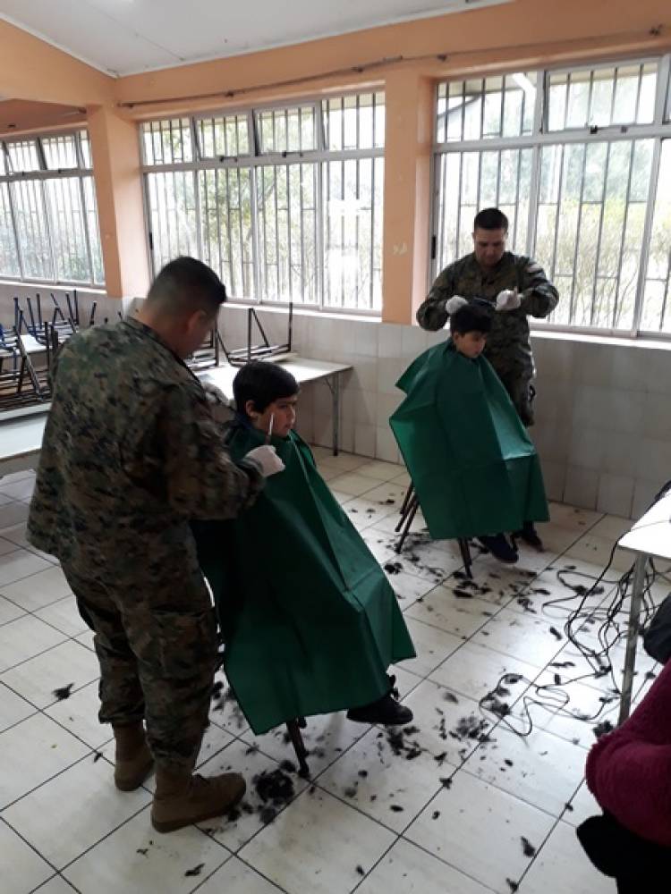 Escuela de Artillería realizó operativo en Maule sur